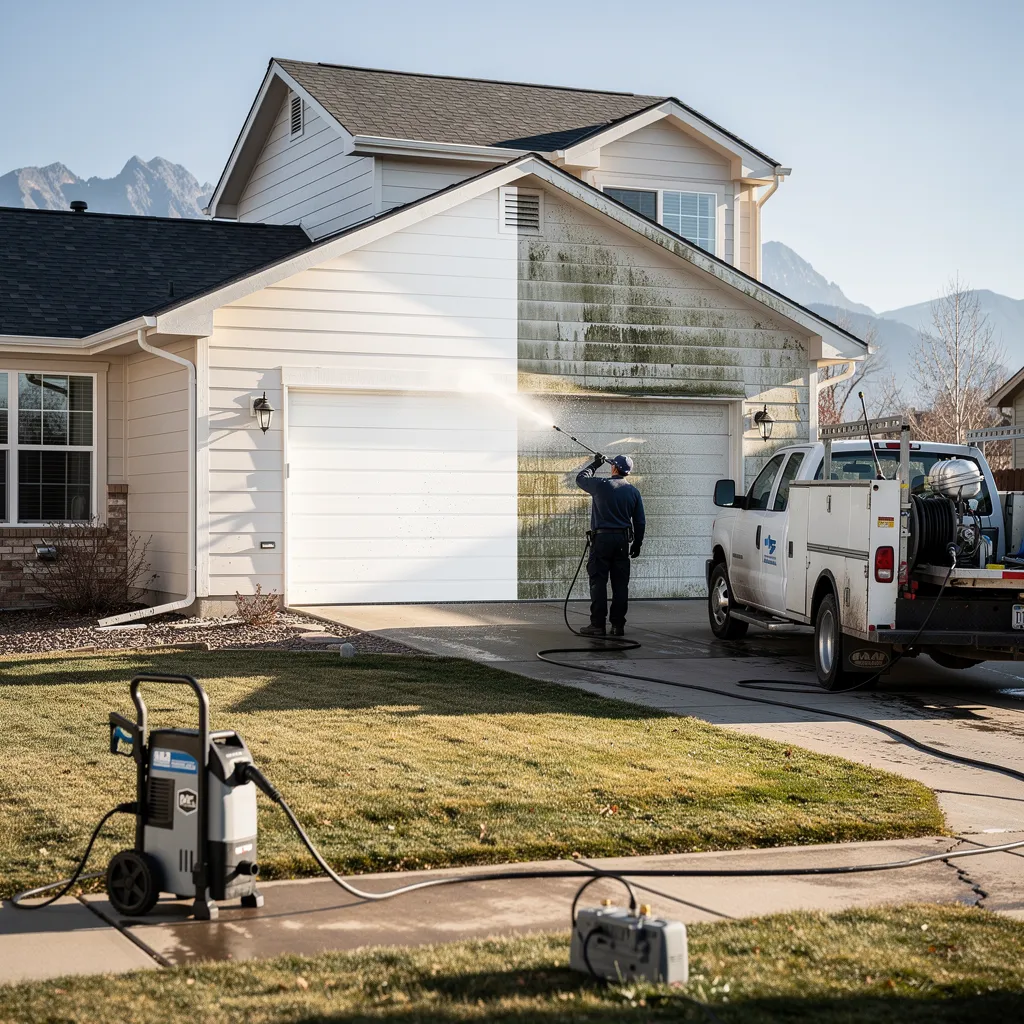 DIY soft washing can offer cost savings on equipment and solutions compared to hiring
