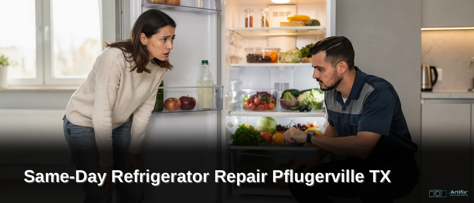Artifix Appliance Repair operates locally, based in Pflugerville, TX, which supports quick response for urgent