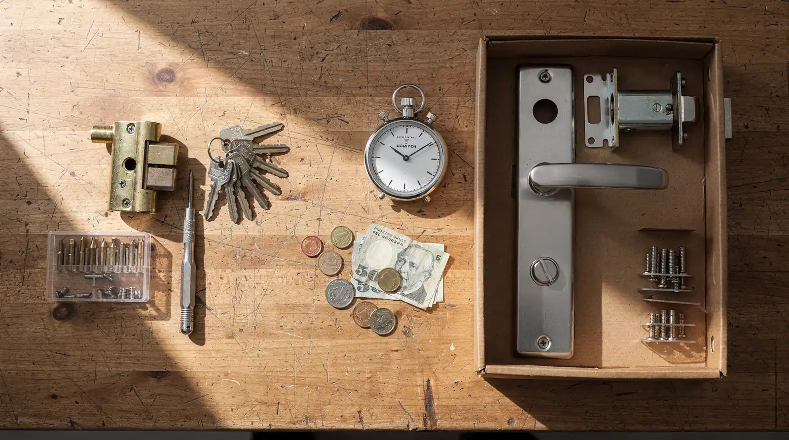 Rekeying is cheaper than replacing locks by a significant margin since you only pay