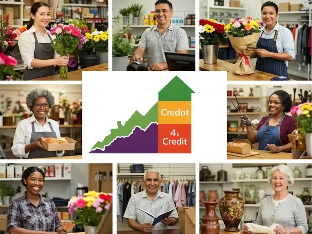Business owner reviewing a completed credit profile summary