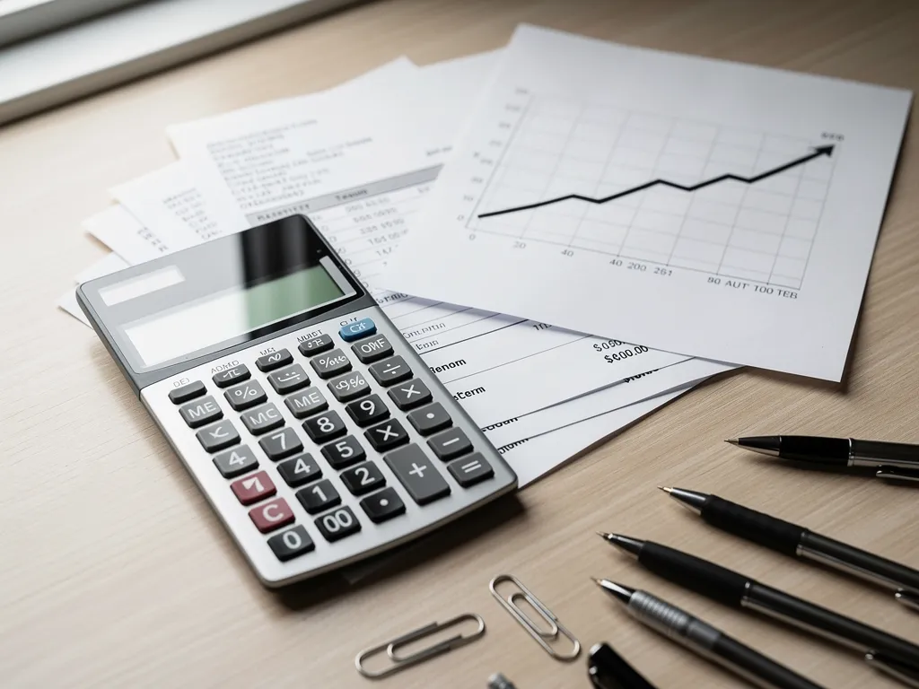 Invoice ledger and calculator illustrating dollar-weighted payment scoring