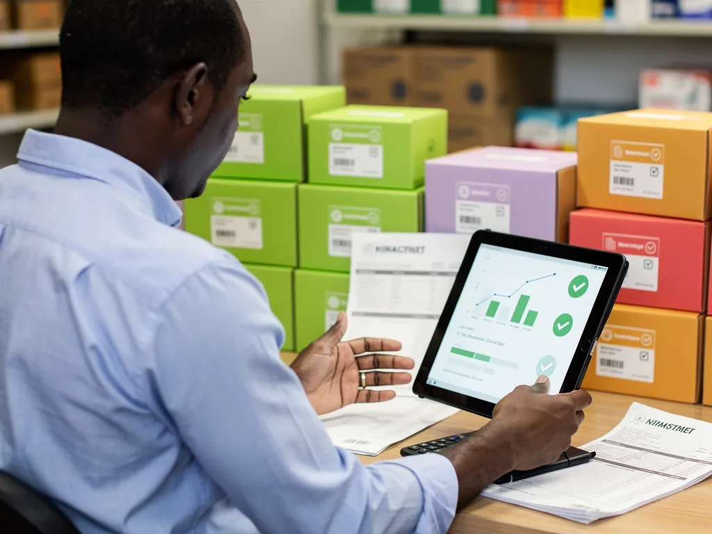 Net-30 vendor invoice and packaging supplies representing trade credit