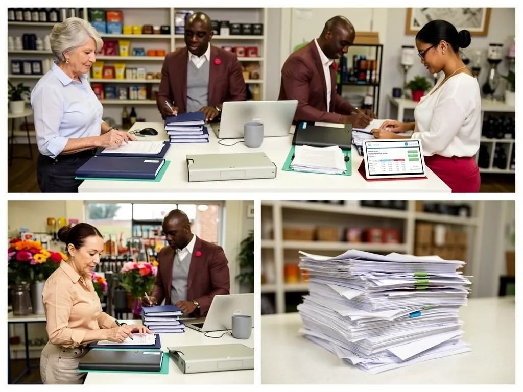Organized binder of financial records signaling strong loan readiness