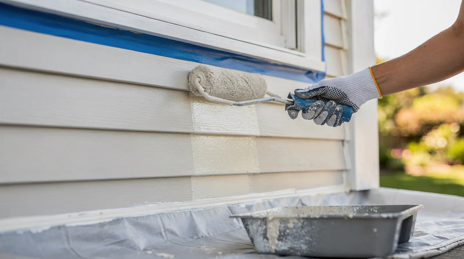 Pressure washing the full exterior and allowing proper dry time is a non-negotiable first step