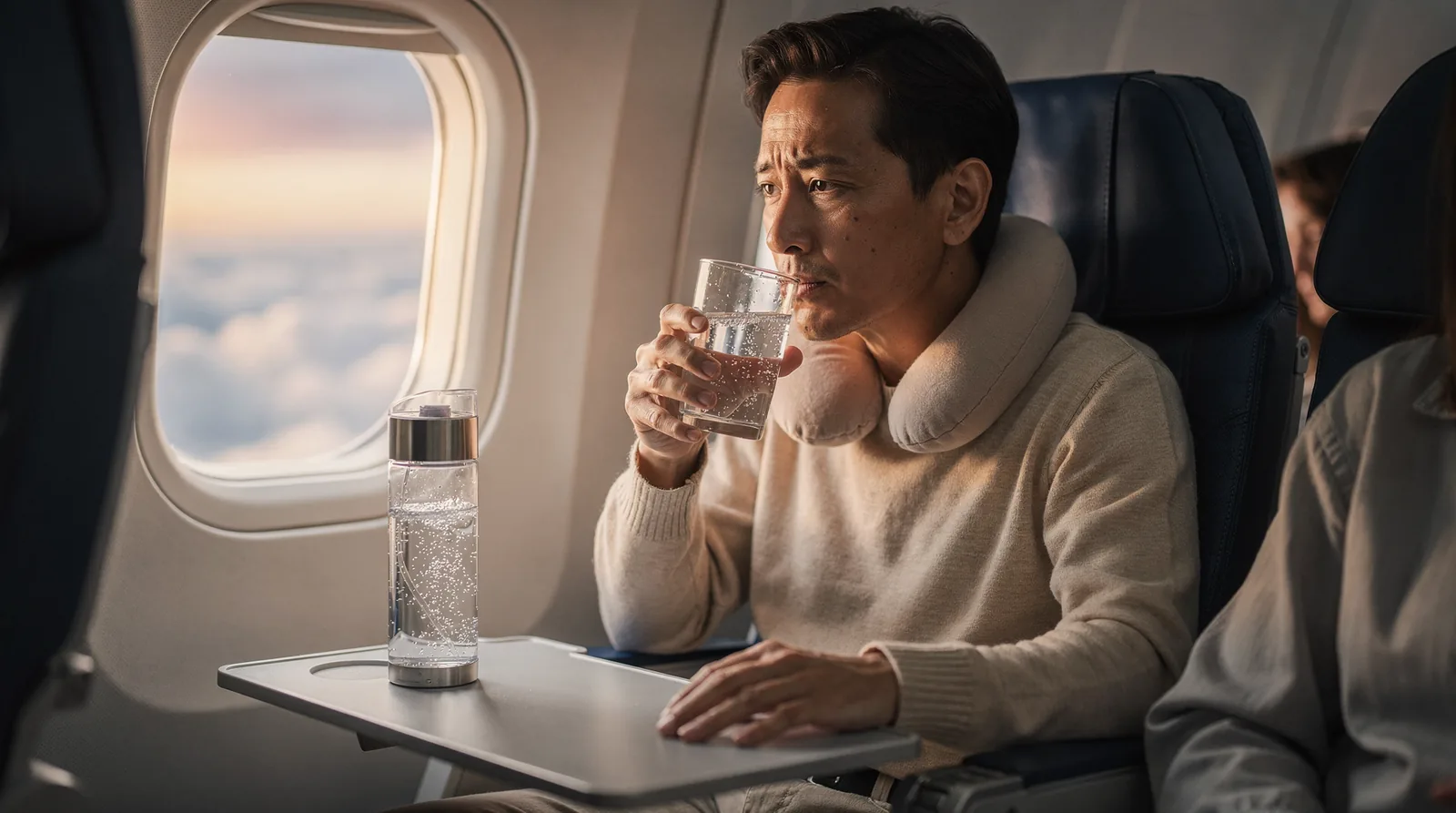 HydroHealth's hydrogen water tablets release smooth micro-bubbles for a crisp, refreshing hydration experience useful during