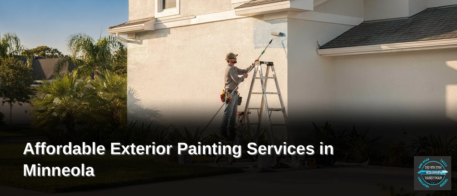 Professional exterior painting services are available in Minneola, Florida, from local providers.; Jesse Lovejoy Handyman