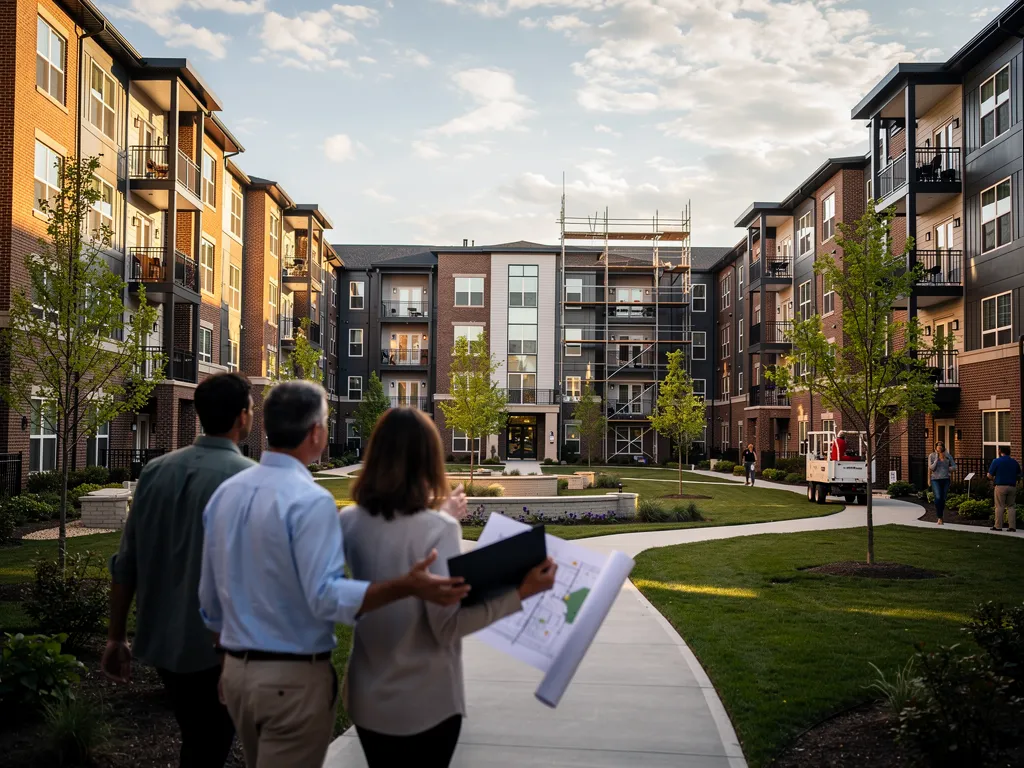 Sponsor and investors reviewing a multifamily syndication agreement
