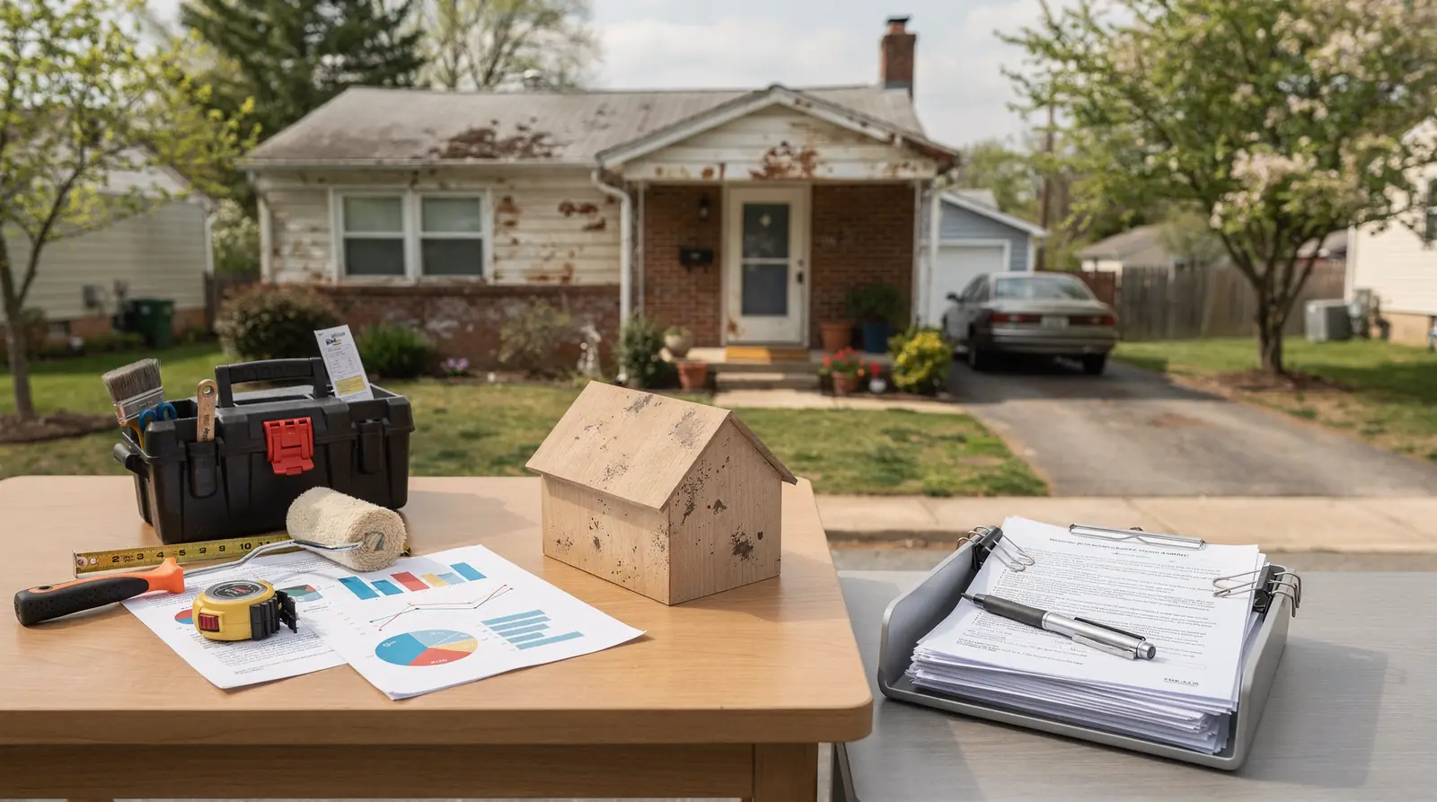 WeBuyNOVA's evaluation process factors in repair needs, market conditions, and current property condition to arrive