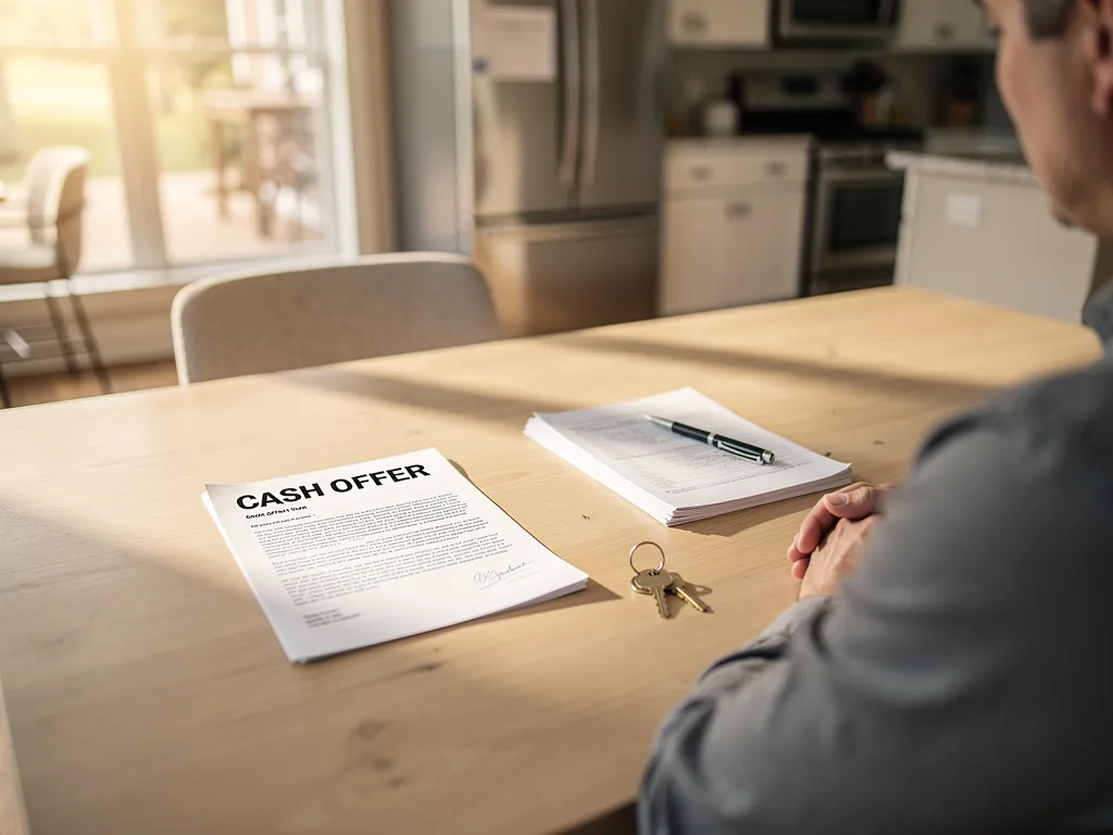 Comparison chart contrasting traditional home listing with an as-is cash sale