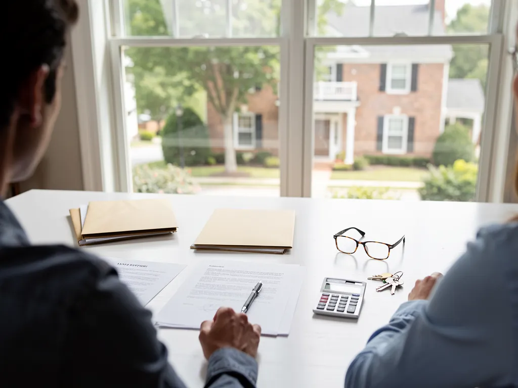 Executor reviewing Virginia probate documents and property title records