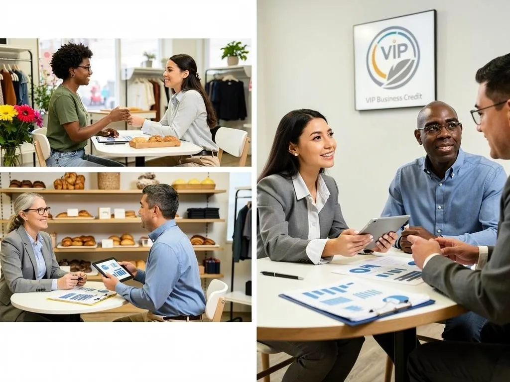 Small business owner meeting with an SBA loan advisor