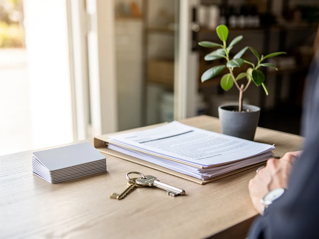 Business owner reviewing a strengthened corporate credit profile with an advisor