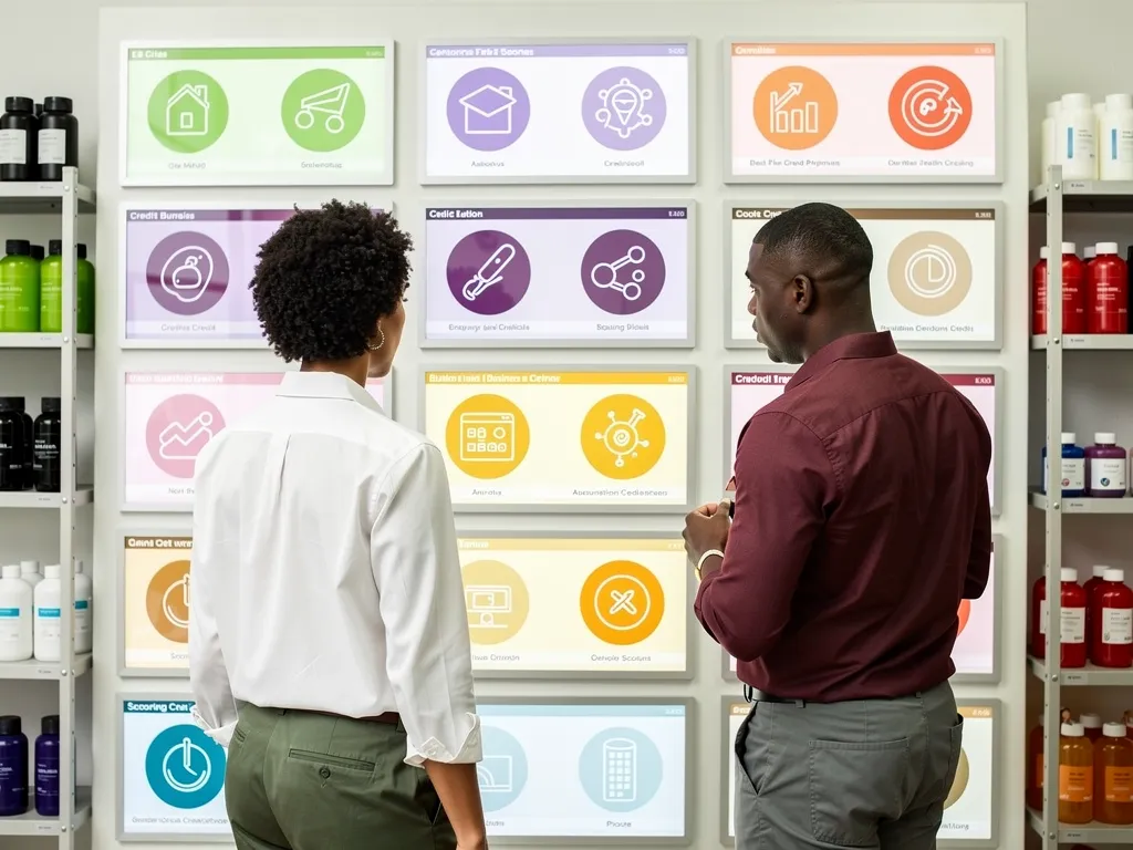 Dashboard displaying business credit bureau monitoring data