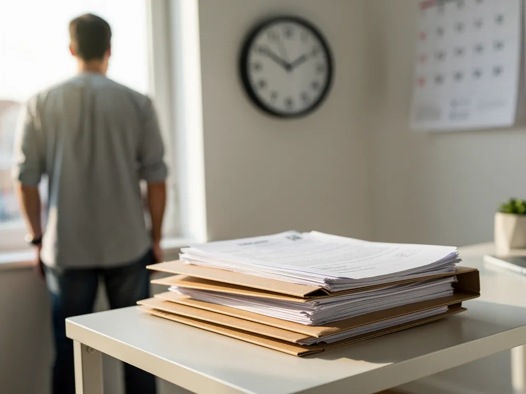 Calendar marking the standard business-day waiting period for approval