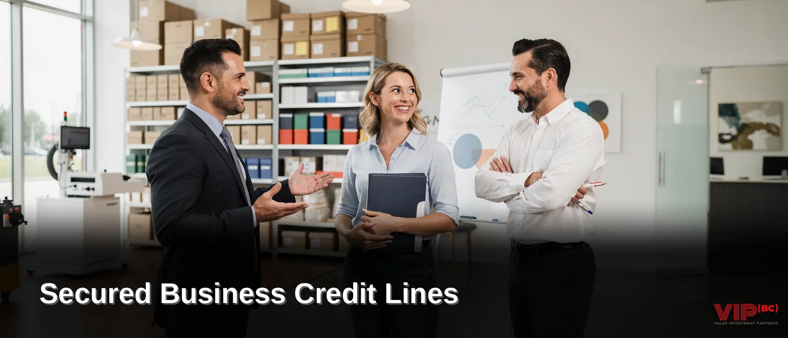 A secured business line of credit is a revolving credit account backed by collateral such