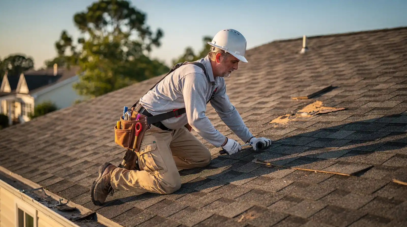 Spring and fall offer milder weather, making roof work safer and easier.; Summer and winter