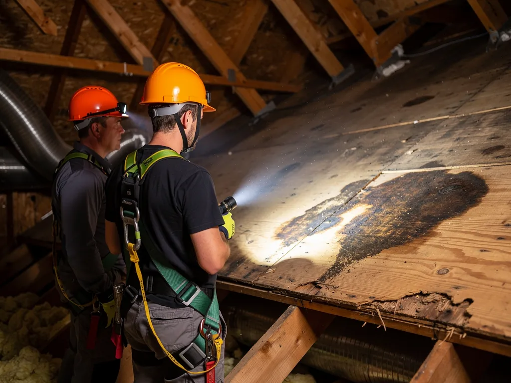 How do you spot early roof damage signs