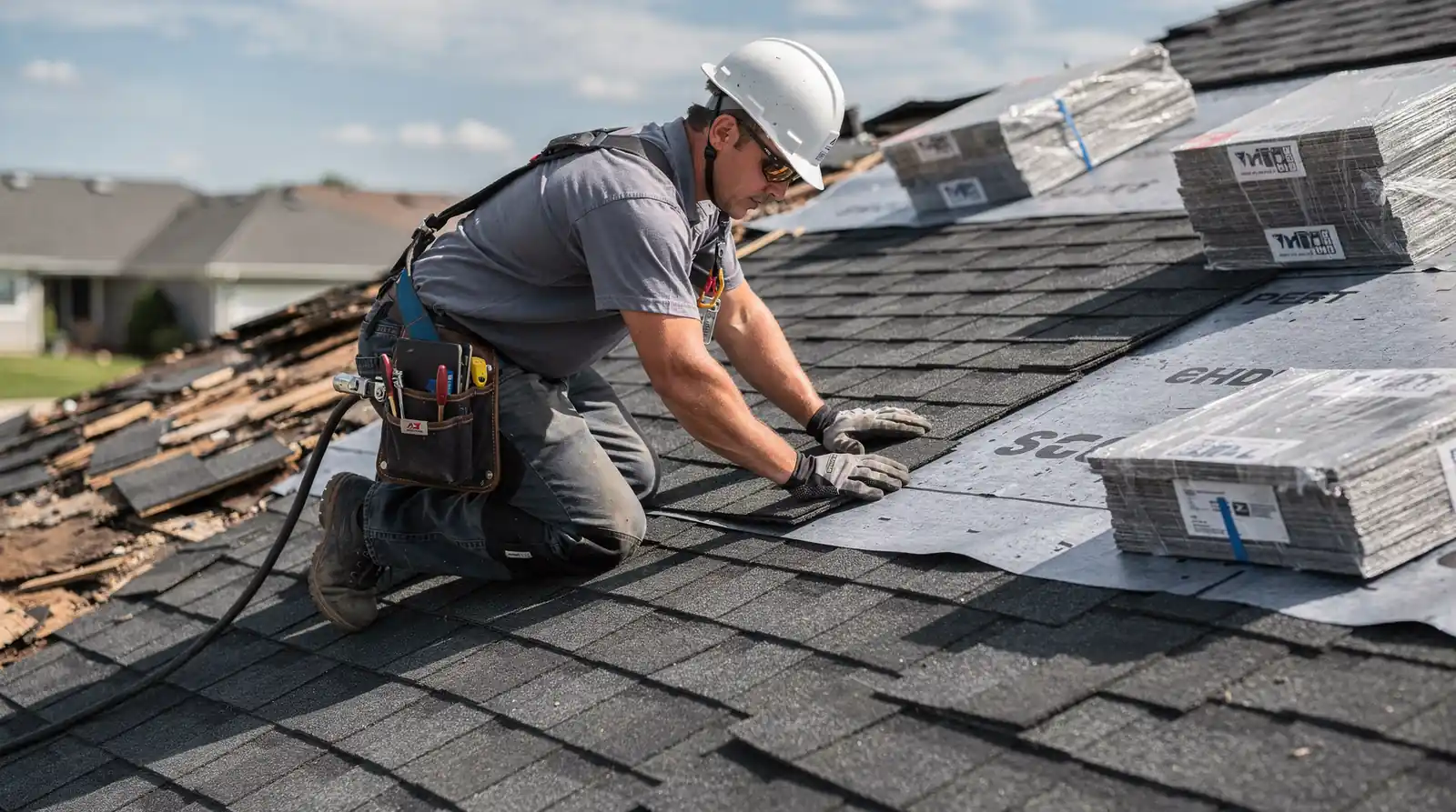 The first step is meeting with your contractor for an estimate and material review.; Contractors