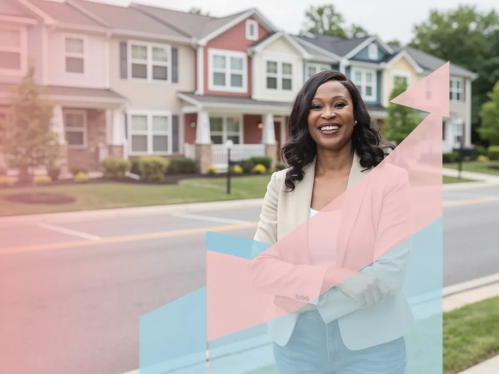 Investor reviewing rental property appreciation charts and market data