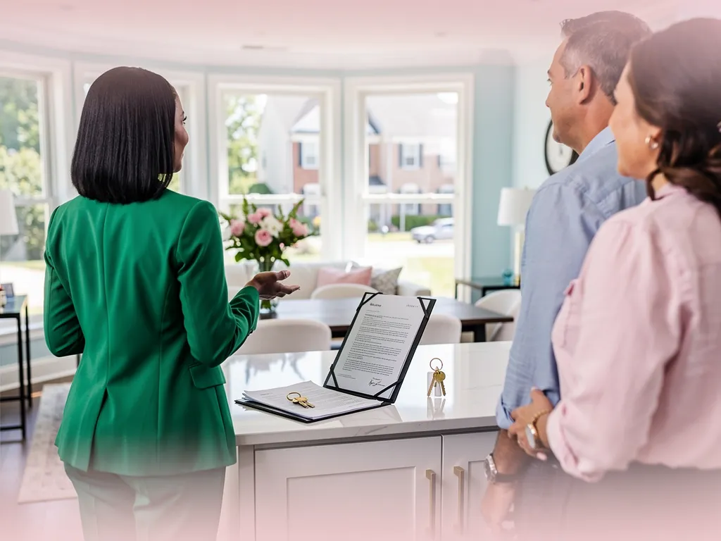Smiling homeowner shaking hands with a Homes365 property manager