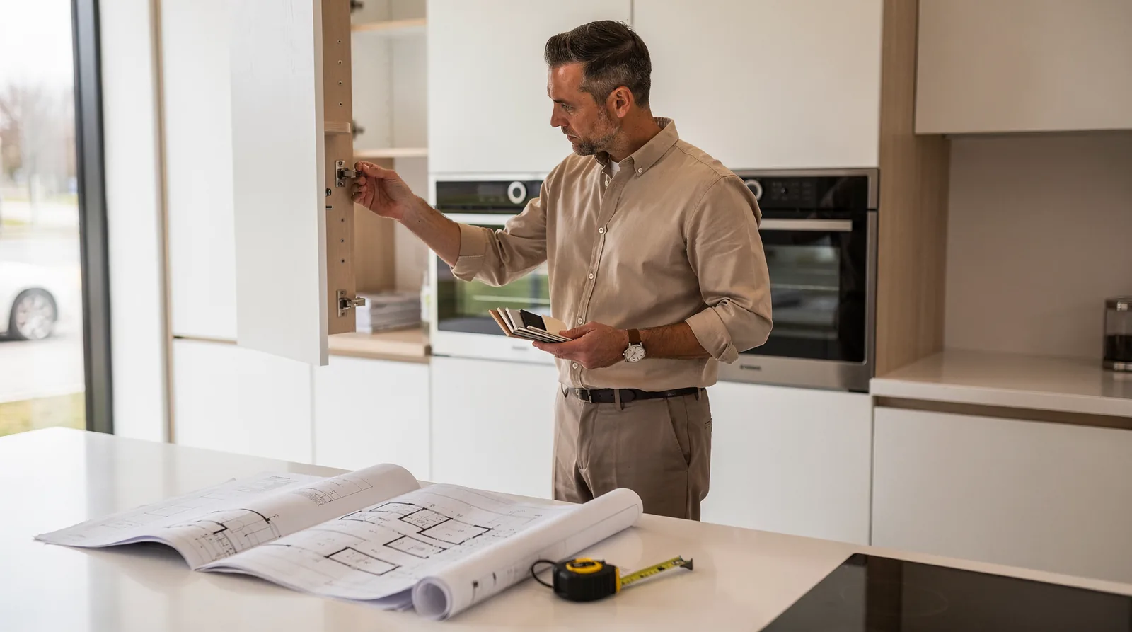 Kitchen remodeling sits alongside bathroom remodeling, basement finishing, and custom cabinetry as one