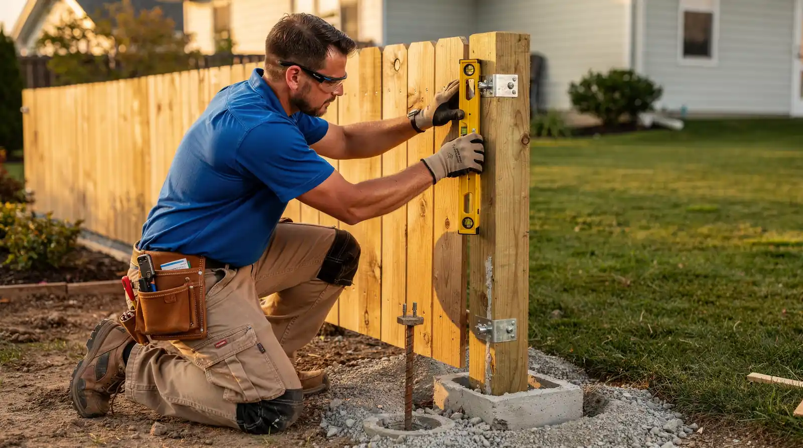 Pro Grade Fence installs and repairs wood fences built to last for homeowners across