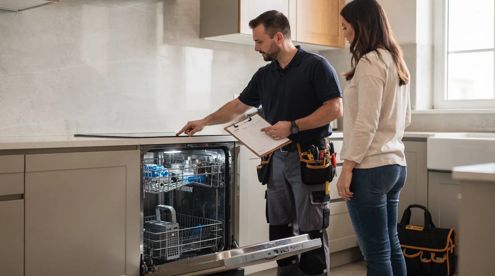 Qualified repair technicians typically carry frequently used spare parts to the home, allowing many repairs to finish in one visit
