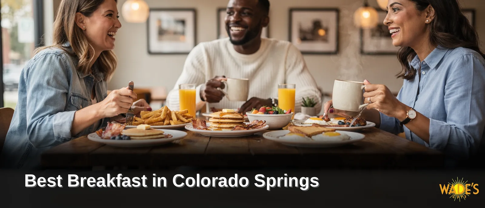 Wade's Cafe has been a fixture of Colorado Springs breakfast dining since 1953.; Wade's Cafe