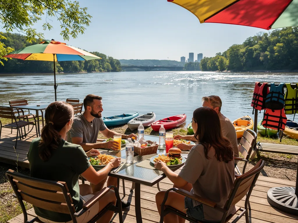 How does Charleston's dining scene complement outdoor recreation
