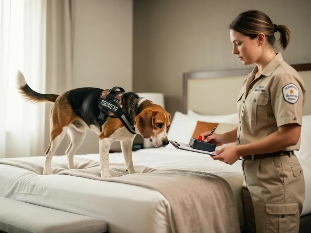 What do customers say about the accuracy and speed of bed bug sniffing dogs