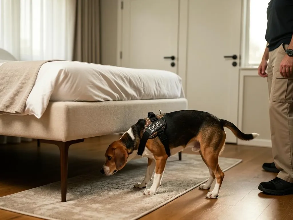 What steps improve inspection effectiveness for bed bug sniffing dogs