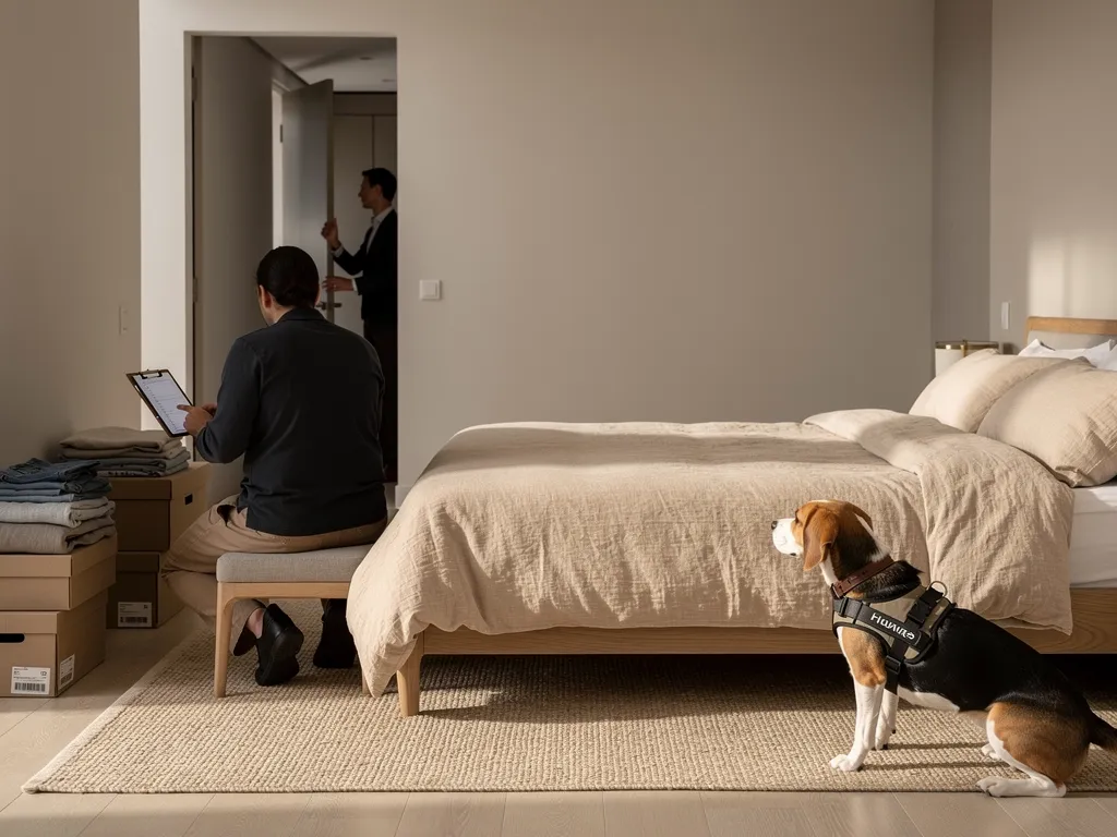 How should homeowners and property managers prepare for a canine bed bug inspection