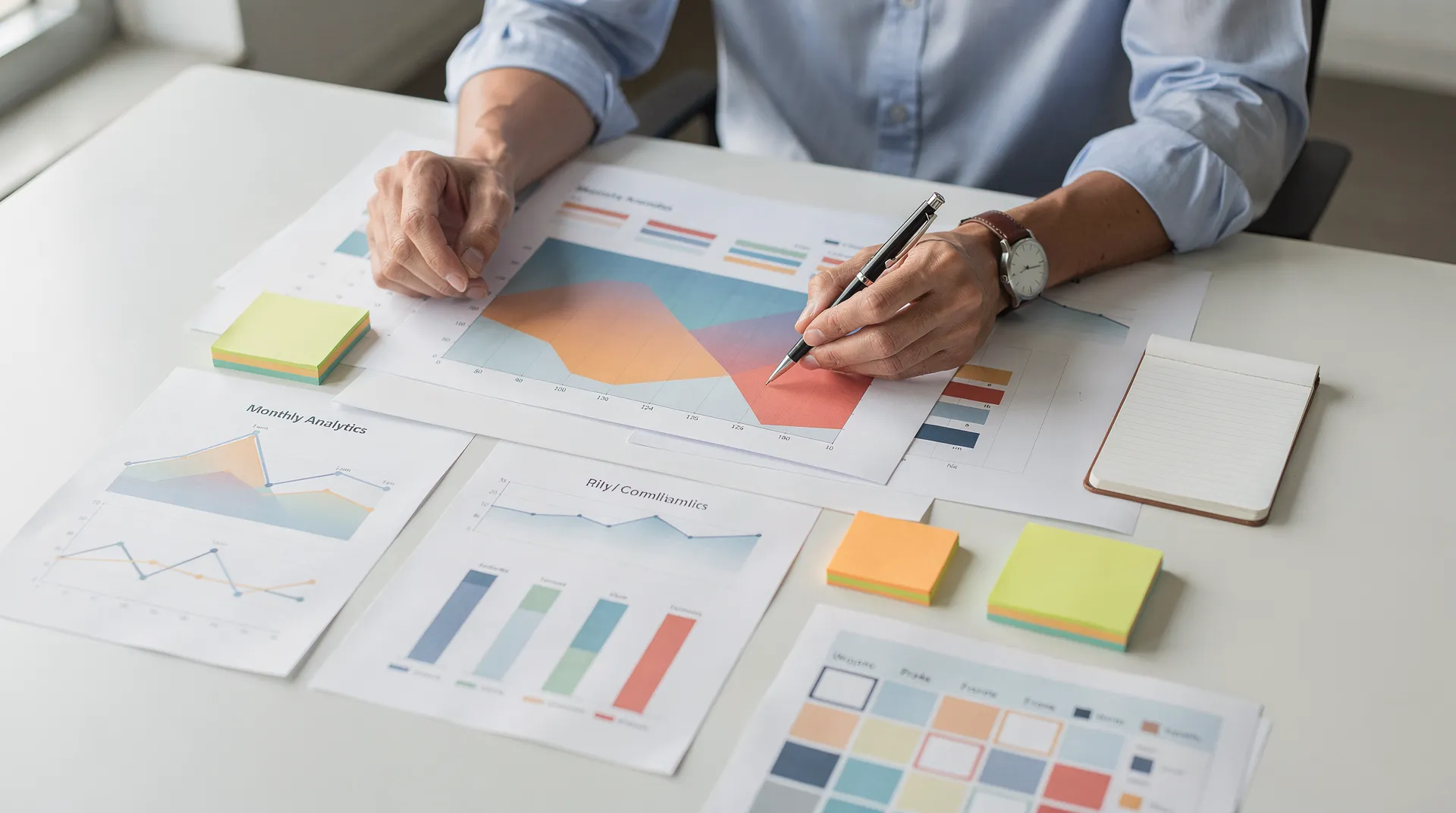 Monthly AI visibility reporting should track consistent metrics across the same AI platforms each cycle