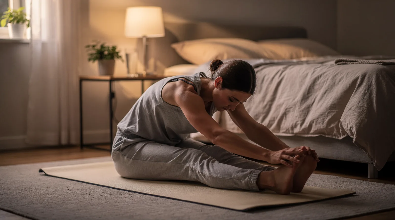 The knee-to-chest stretch and Cat-Cow are among the exercises that help relieve lower back pain