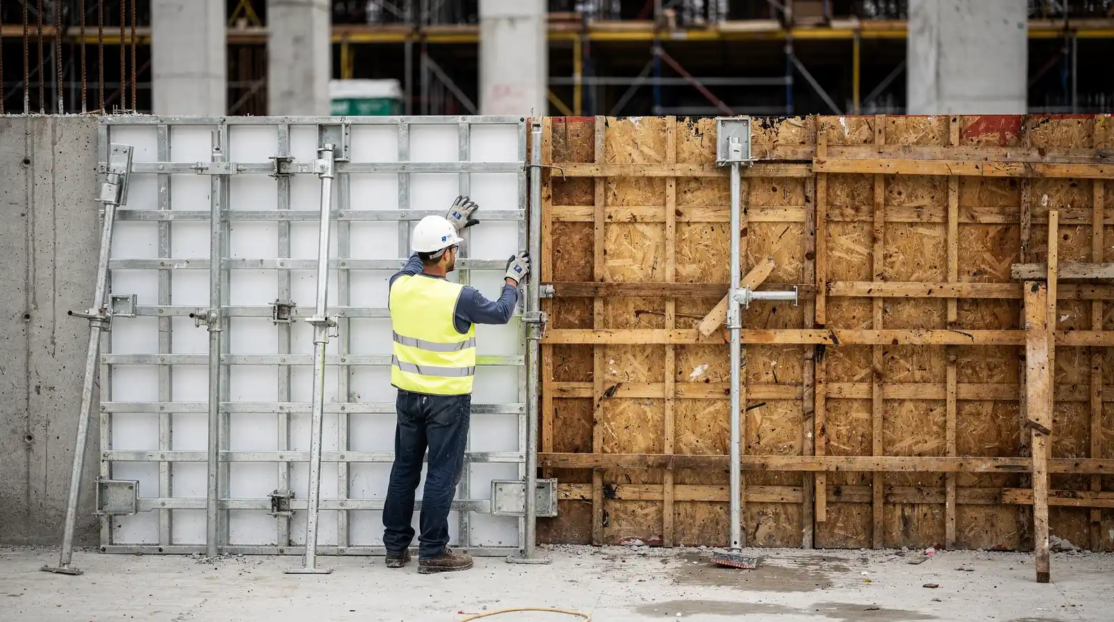 Plastic formwork is lightweight and easier to handle than wood or steel, speeding up installation