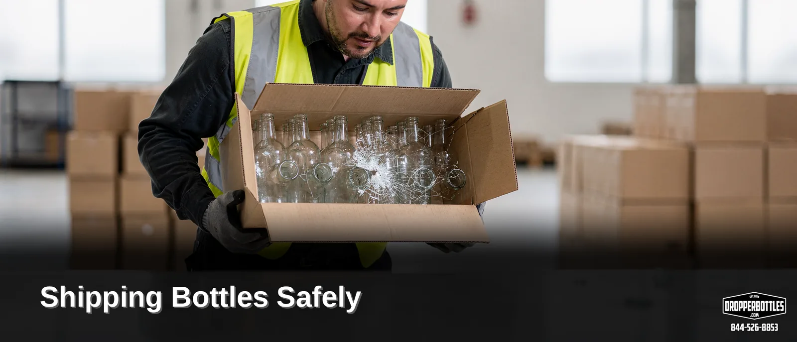 Glass bottles are inherently breakable, and breakage often occurs when bottles bump against one another