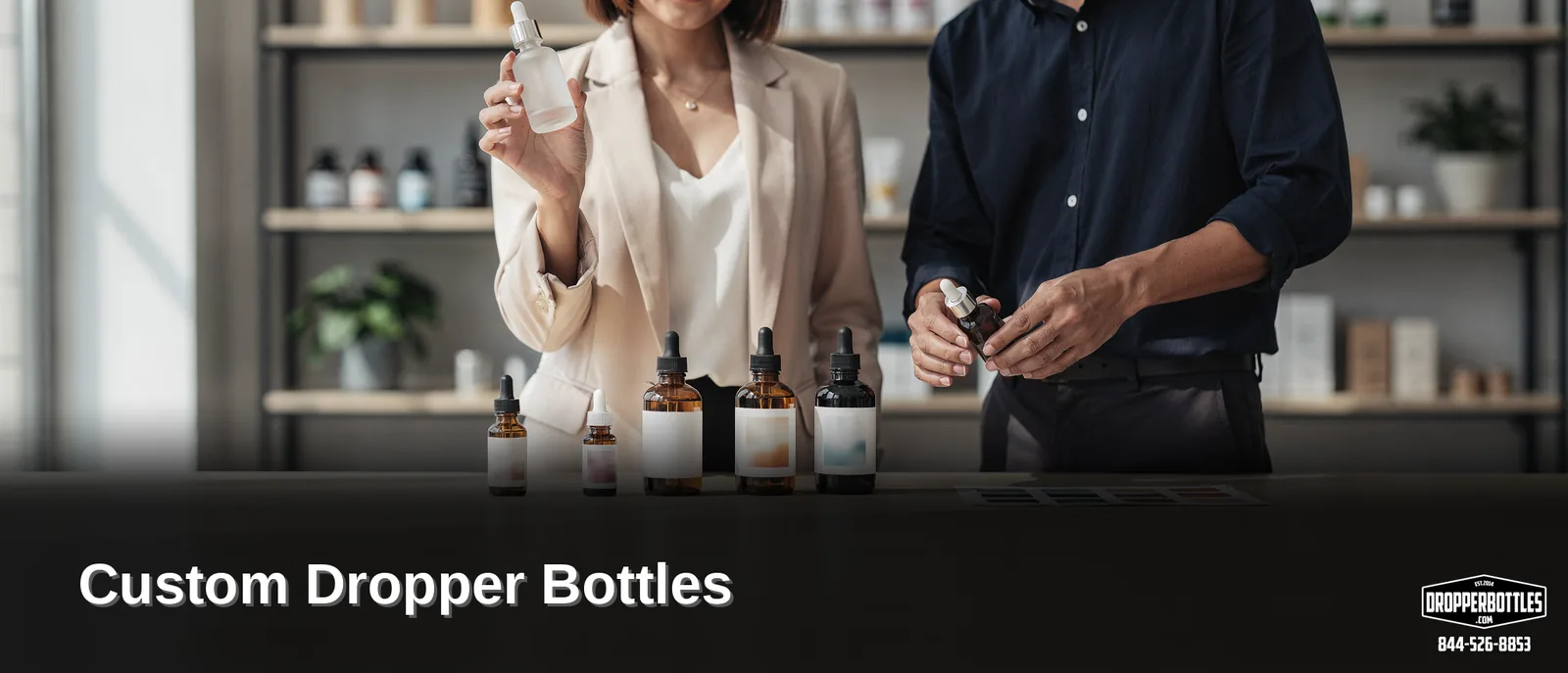 DropperBottles.com is one of the largest wholesale sellers of glass and plastic bottles, dropper assemblies