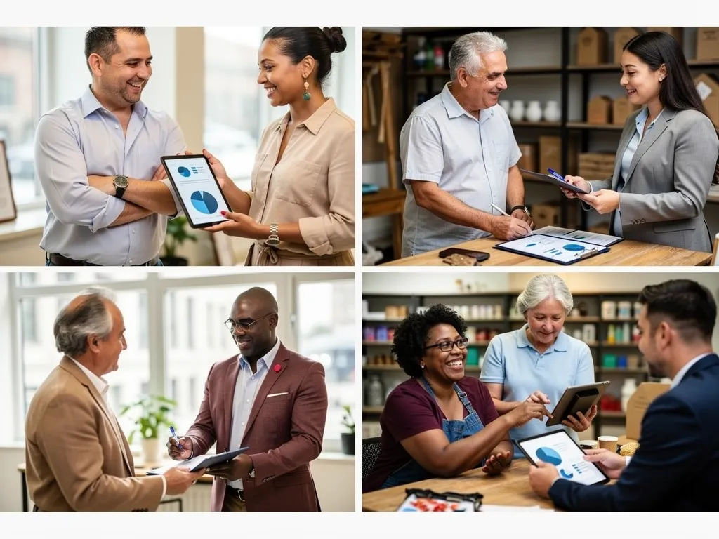Business owner confidently reviewing a lender-ready credit profile