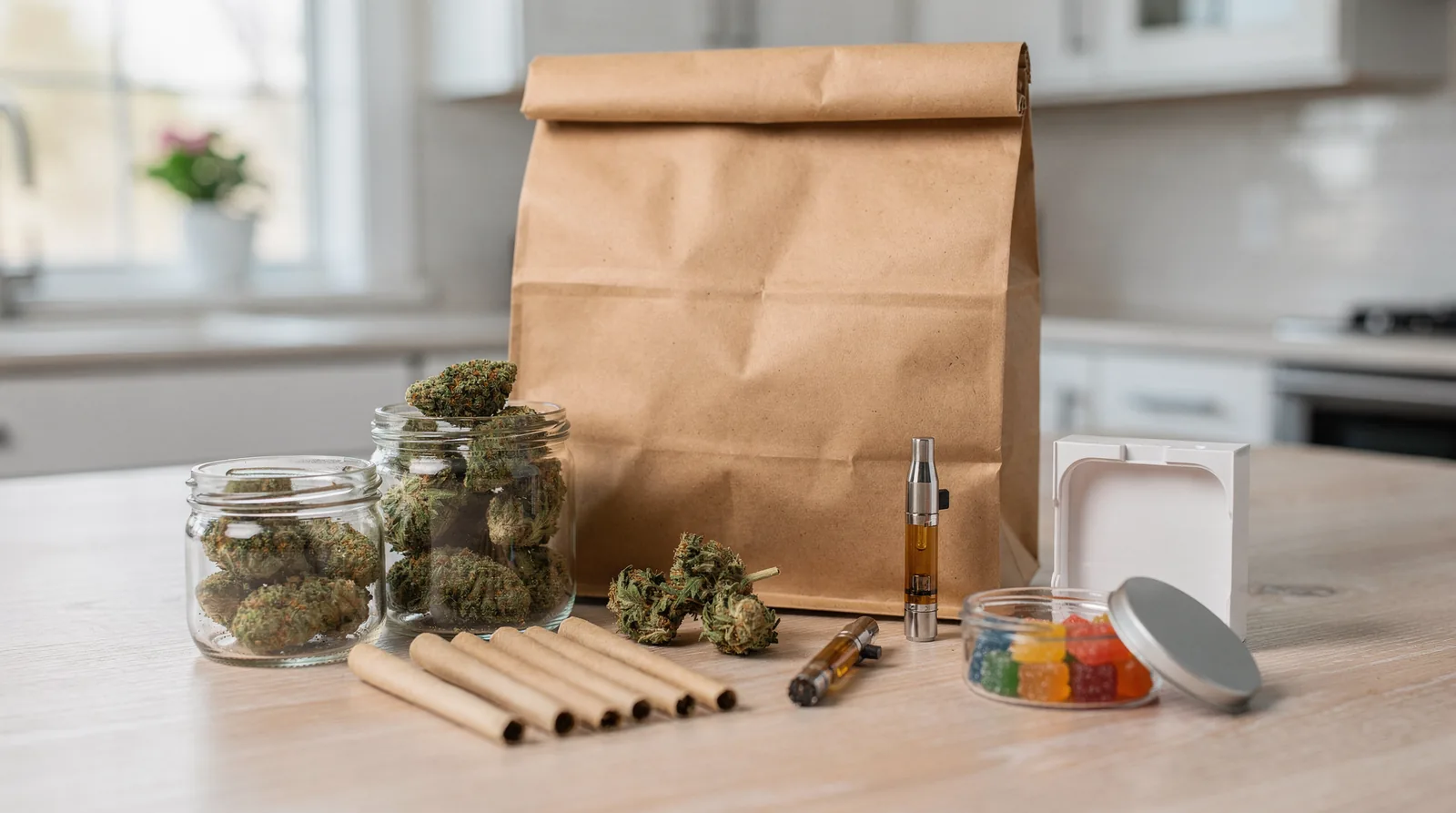 EZBud.com's menu includes premium cannabis products such as flowers, carts, disposables, and concentrates at competitive