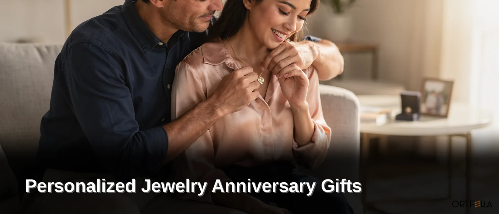 Ortfelia crafts anniversary jewelry pieces by hand to add a personal touch to each gift