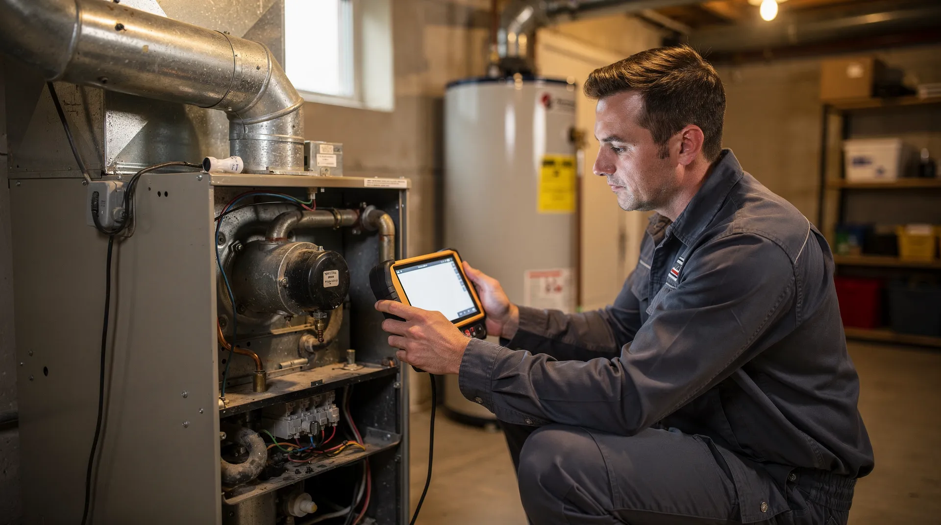 Scheduling a professional furnace inspection is a recommended step on any pre-winter maintenance checklist.; BEST