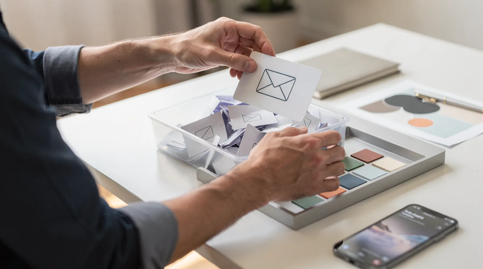 After changing the email address, the old inbox is replaced, and new messages arrive