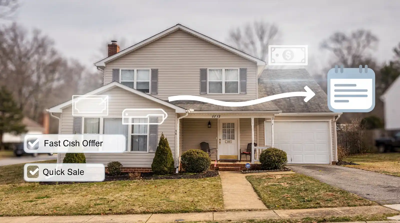 The cash sale process typically starts when a seller submits basic property details for review