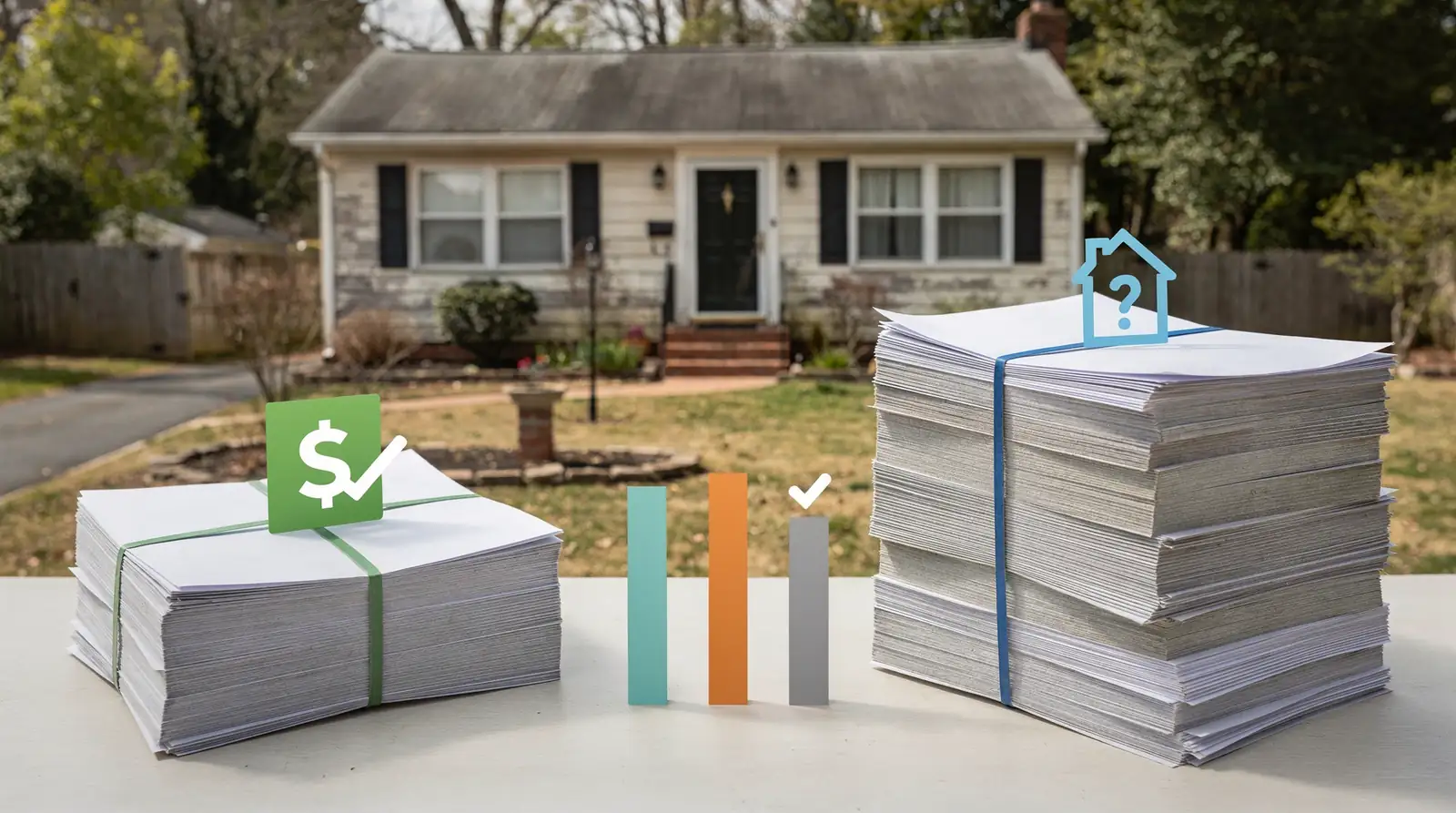 In competitive markets, cash offers can come in roughly 3 to 5 percent under asking