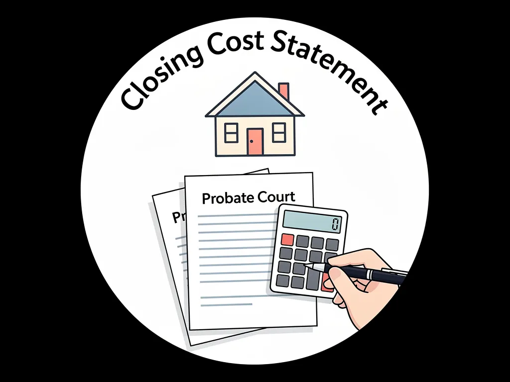 Caution sign over a probate sale checklist highlighting common executor mistakes