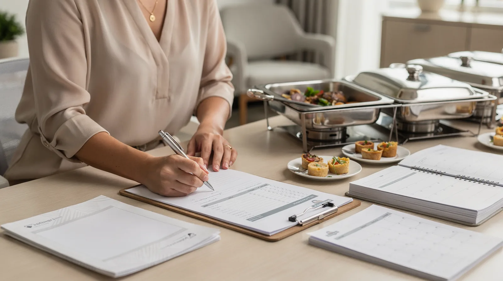 Haute Cuisine caters events ranging from black-tie affairs to casual staff meetings and daily staff lunches