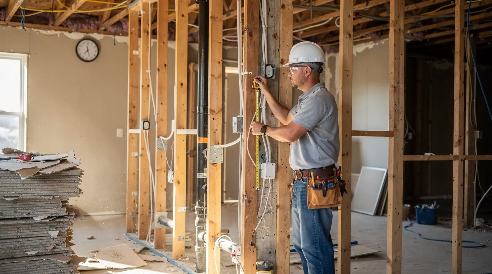 Demolition of the old bathroom often takes about two to three days once the planning
