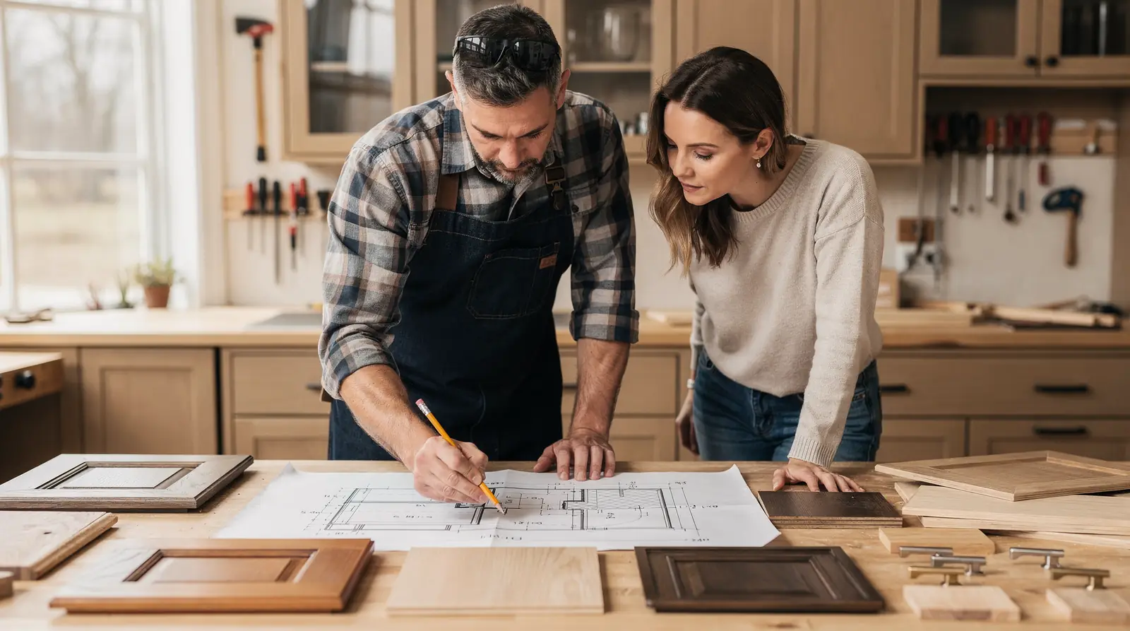 Homeowners should ask what upgrades are included versus what was originally quoted.; Designing custom millwork