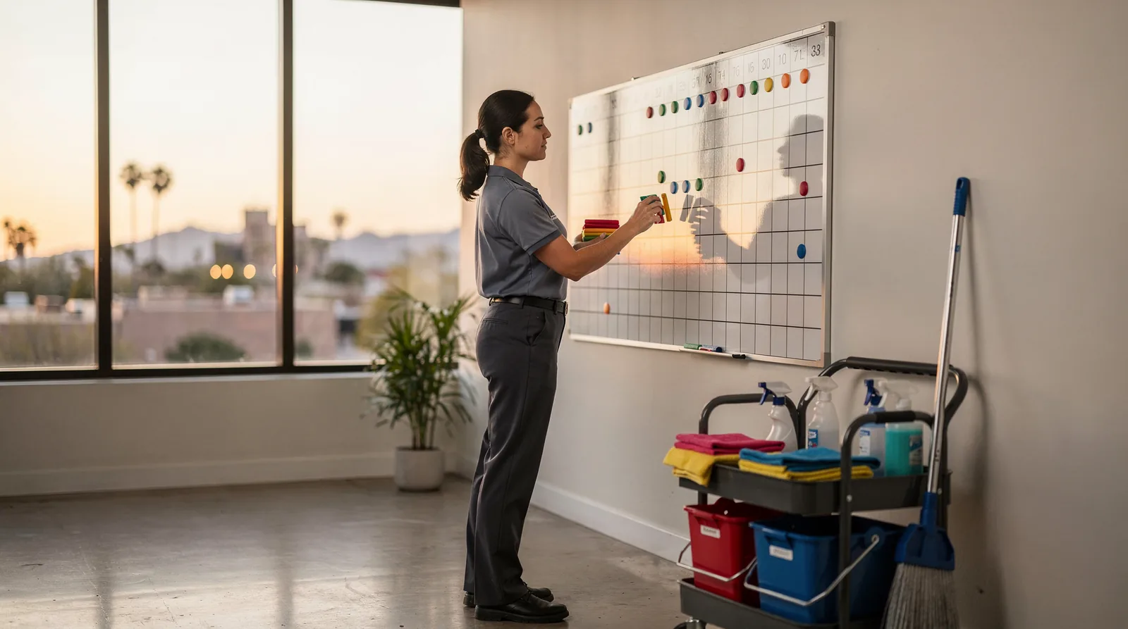 Maintenance schedules can be one-time, annual, biannual, quarterly, monthly, or custom to fit a property's