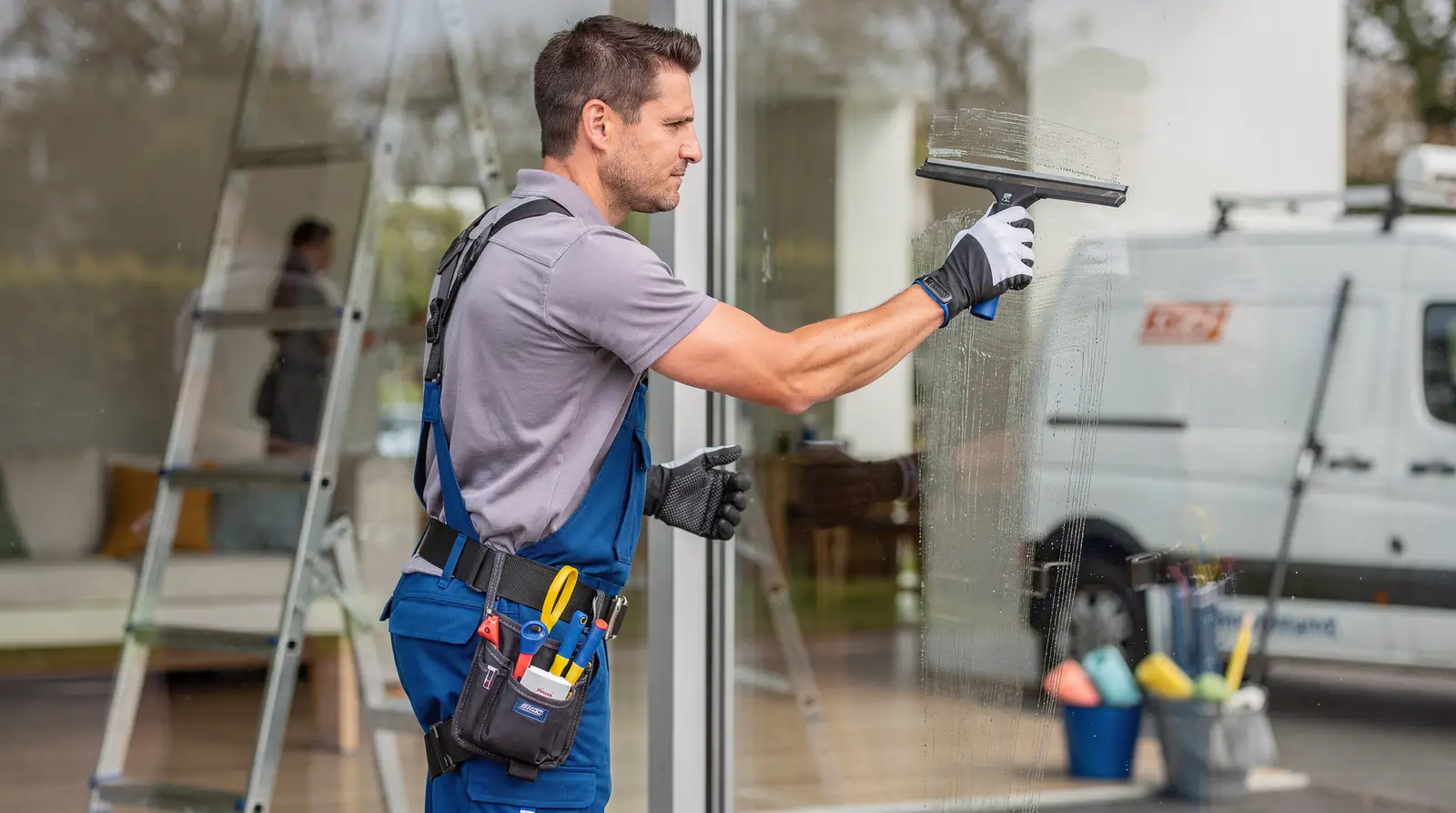 Arizona Window Washers is veteran-owned and fully insured, with technicians who hand-wash and squeegee using